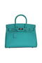 Hermes Birkin 35CM Tote Bag SkyBlue Clemence Leather H6089 Silver  Replica