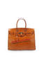 Hermes Birkin 35CM Tote Bag Wheat Iridescent Croco Leather Gold  Replica