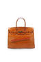 Hermes Birkin 35CM Tote Bag Wheat Iridescent Croco Leather Gold  Replica