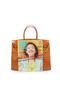 Hermes Birkin 35CM Tote Bag Wheat Iridescent Croco Leather Gold  Replica