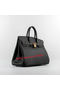 Hermes Birkin 35CM Tote Bags Black Grainy Leather H-35 Gold  Replica