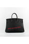 Hermes Birkin 35CM Tote Bags Black Grainy Leather H-35 Gold  Replica