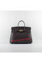 Hermes Birkin 35CM Tote Bags Dark Brown Ostrich Leather H6089 Gold  Replica