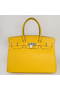 Hermes Birkin 35CM Tote Bags Smooth Togo Leather Turkey Yellow Silver  Replica