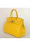 Hermes Birkin 35CM Tote Bags Smooth Togo Leather Turkey Yellow Silver  Replica