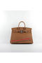 Hermes Birkin 35CM Tote Bags Wheat Grainy Leather H-35 Silver  Replica