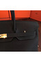 Hermes Birkin 40 Handmade Bag In Black Clemence Leather  Replica