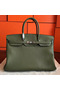 Hermes Birkin 40 Handmade Bag In Canopee Clemence Leather  Replica