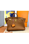 Hermes Birkin 40 Handmade Bag In Gold Clemence Leather  Replica