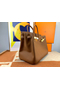 Hermes Birkin 40 Handmade Bag In Gold Clemence Leather  Replica