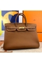 Hermes Birkin 40 Handmade Bag In Gold Clemence Leather  Replica