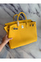 Hermes Birkin 40 Handmade Bag In Yellow Clemence Leather  Replica