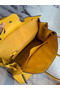 Hermes Birkin 40 Handmade Bag In Yellow Clemence Leather  Replica