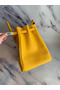 Hermes Birkin 40 Handmade Bag In Yellow Clemence Leather  Replica