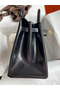 Hermes Birkin 40 Retourne Handmade Bag In Black Box Calfskin  Replica