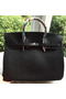 Hermes Birkin 40CM Bag Black Litchi Leather BK40 Silver  Replica