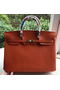 Hermes Birkin 40CM Bag Original Leather BK40 Orange  Replica