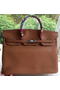 Hermes Birkin 40CM Bag Wheat Litchi Leather BK40 Silver  Replica