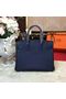 Hermes Birkin Bag Original Leather 17825 Blue  Replica