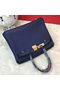 Hermes Birkin Bag Original Leather 17825 Blue  Replica