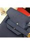 Hermes Birkin Bag Original Leather 17825 Blue  Replica