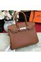 Hermes Birkin Bag Original Leather 17825 Brown  Replica