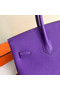 Hermes Birkin Bag Original Leather 17825 purple  Replica