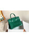 Hermes Birkin Bag Original Leather crocodile HBK35 green  Replica