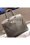 Hermes Birkin Bag Original Leather crocodile HBK35 grey  Replica