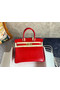 Hermes Birkin Bag Original Leather crocodile HBK35 red  Replica