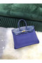 Hermes Birkin Bag Original Leather crocodile togo HBK2530 Blue  Replica