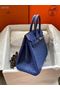 Hermes Birkin Bag Original Leather Ostrich Skin HBK2530 Dark Blue  Replica