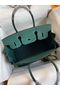 Hermes Birkin Bag Original Togo Leather 17825 Green  Replica