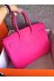 Hermes Birkin Bag Original Togo Leather 17825 Rose  Replica