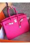 Hermes Birkin Bag Original Togo Leather 17825 Rose  Replica