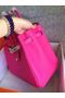 Hermes Birkin Bag Original Togo Leather 17825 Rose  Replica