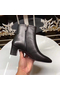 Hermes Black Calfskin Power Low Boot  Replica