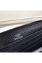 Hermes Black Clemence Azap Zipped Wallet  Replica