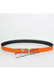 Hermes Black Imported Belt HR1005B Silver  Replica