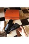 Hermes Black Swift Izmir Sandals  Replica