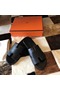 Hermes Black Swift Izmir Sandals  Replica