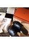 Hermes Black Swift Izmir Sandals  Replica