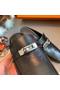 Hermes Blossom Mules 60mm In Black Goatskin  Replica