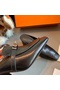 Hermes Blossom Mules 60mm In Black Goatskin  Replica