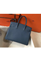 Hermes Blue Agate Clemence Birkin 30cm Bag  Replica