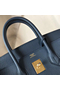 Hermes Blue Agate Clemence Birkin 30cm Bag  Replica