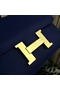 Hermes Blue Electric Constance MM 24cm Epsom Leather Bag  Replica