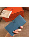 Hermes Blue Jean Clemence Bearn Gusset Wallet  Replica