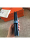 Hermes Blue Jean Clemence Bearn Gusset Wallet  Replica