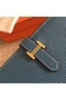 Hermes Blue Jean Clemence Bearn Gusset Wallet  Replica